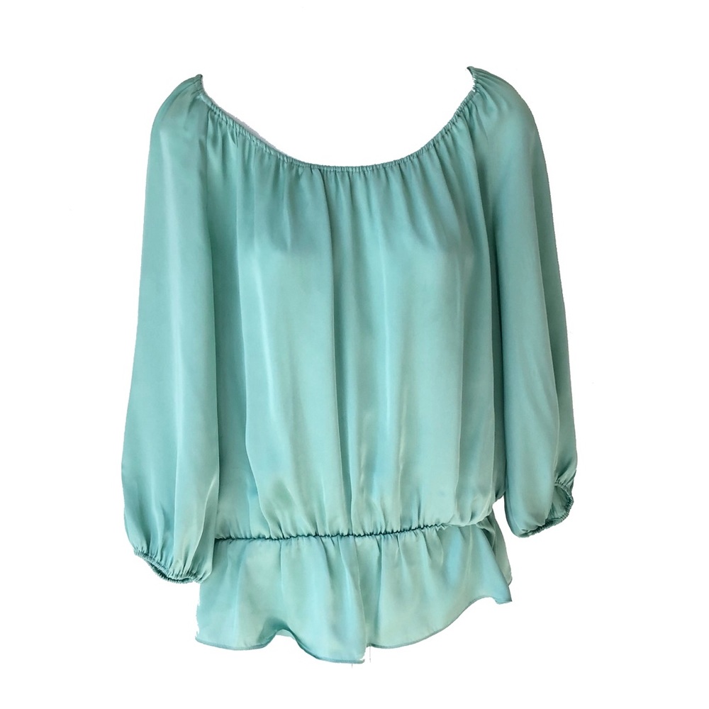 Vince Camuto Off the Shoulder Cinched Waist Blouse
